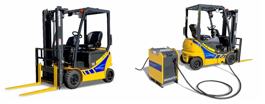 Komatsu to launch Proof-of-Concept (PoC) tests for electric forklifts powered by sodium-ion batteries